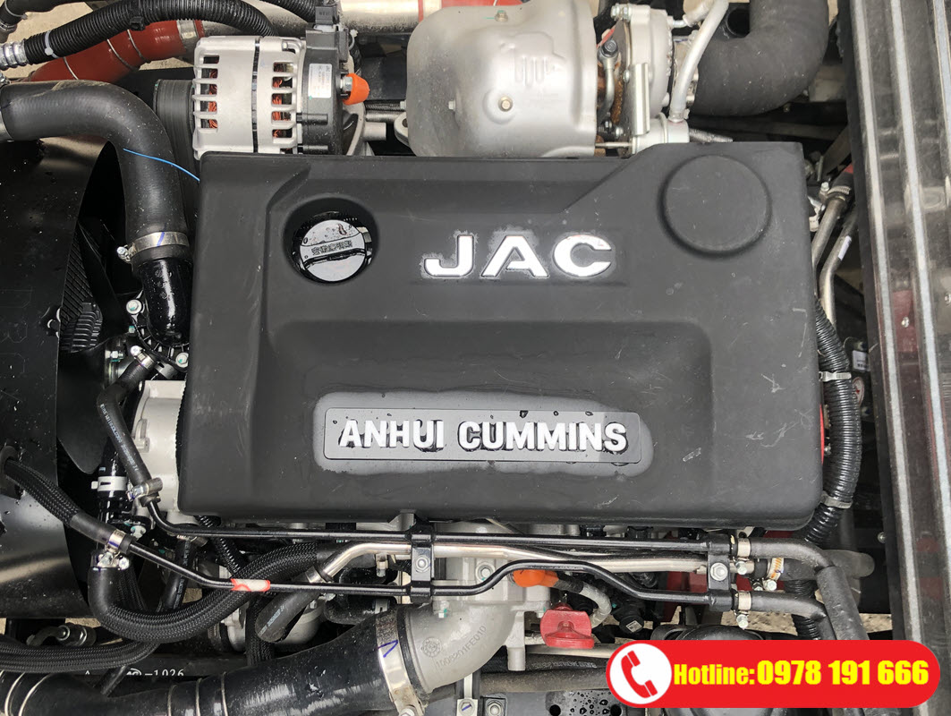 Động cơ Cummins Euro 5 trên xe tải JAC N350S Pro 3.5 tấn