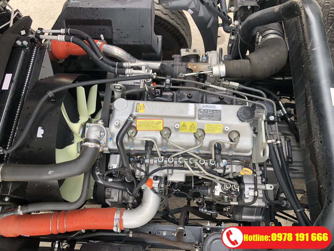 Động Cơ Yuchai xe Tải JAC N750 Plus E5 Thùng Bạt