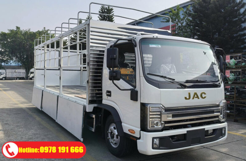 JAC N350SL E5 Thùng Bạt 6m2 Tải 3.495 Tấn, Phanh Hơi Locke