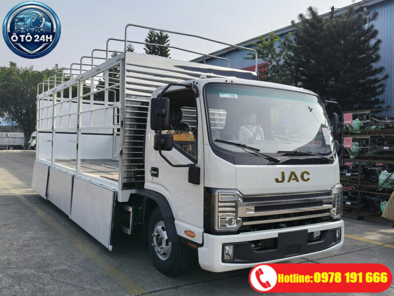JAC N350SL E5 thùng dài 6m2. Giải pháp vận tải hàng cồng kềnh tối ưu không gian thùng