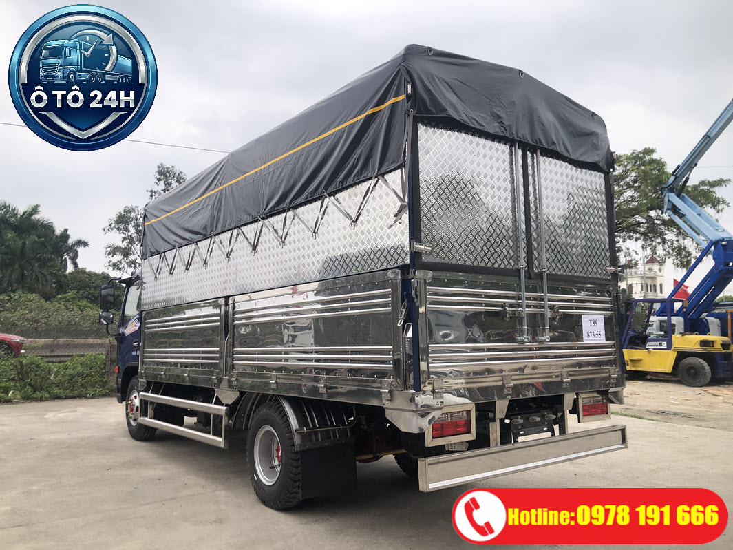 Xe tải thùng bạt Nissan Đồng Vàng NS700